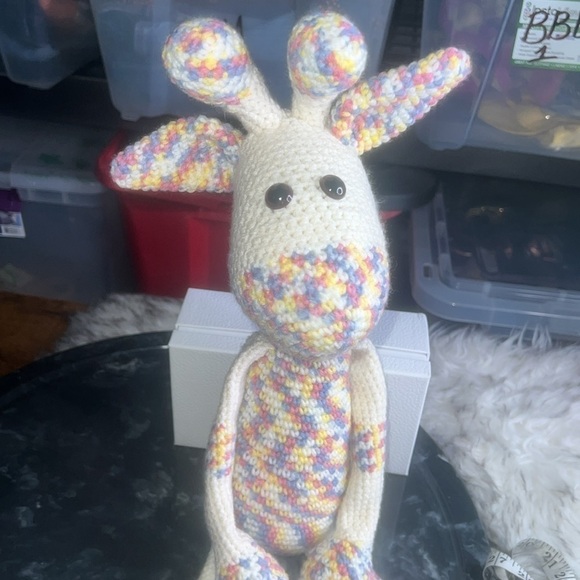 Handmade Crochet Giraffe Toy for Kids - Picture 5 of 8